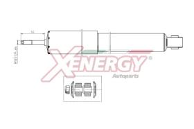 AP XENERGY X285344 - AMORTIGUADOR HYUNDAI H1, STAREX MPV GAS ANT