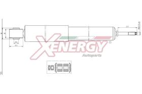 AP XENERGY X287344 - AMORTIGUADOR HYUNDAI H1, STAREX MPV GAS POS