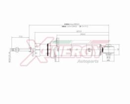 AP XENERGY X325341 - AMORTIGUADOR NISSAN PRIMERA GAS POS