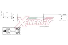 AP XENERGY X351343 - AMORTIGUADOR OPEL CORSA C GAS POS