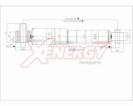 AP XENERGY X393343 - AMORTIGUADOR FORD TRANSIT GAS POS