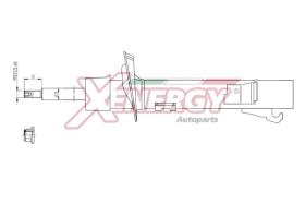 AP XENERGY X400333 - AMORTIGUADOR FORD FIESTA V-MAZDA 2 GAS ANT DX