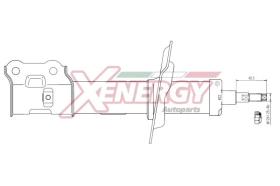 AP XENERGY X402339 - AMORTIGUADOR HYUNDAI I35-KIA SPORTAGE GAS ANT DX