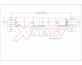 AP XENERGY X404343 - AMORTIGUADOR CITROEN C3-PEUGEOT 1007 GAS POS