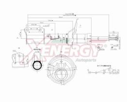 AP XENERGY X500332 - AMORTIGUADOR KIA PICANTO GAS ANT DX