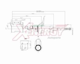 AP XENERGY X501332 - AMORTIGUADOR KIA PICANTO GAS ANT SX