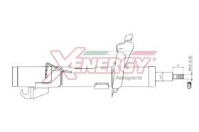 AP XENERGY X700334 - AMORTIGUADOR MAZDA 3, 5 GAS ANT DX