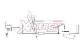 AP XENERGY X701334 - AMORTIGUADOR MAZDA 3, 5 GAS ANT SX