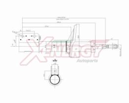 AP XENERGY X713338 - Amortiguador delantero Dacia Logan / Sandero