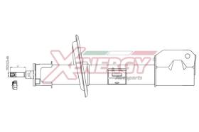 AP XENERGY X753333 - AMORTIGUADOR FIAT SEDICI-SUZUKI SX4 GAS ANT DX