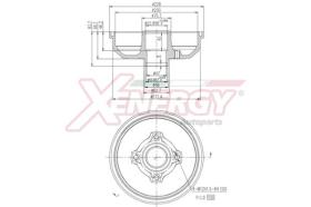 AP XENERGY X654301 - TAMBOR OPEL CORSA C SENZA ABS