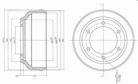 AP XENERGY X654315 - TAMBOR FORD TRANSIT-MAZDA 626