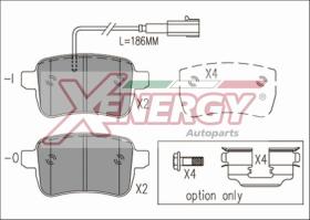 AP XENERGY X41165 - PASTILLAS ALFA ROMEO GIULIETTA (940) 1.4TB. 1.4BIFUEL. 1.6JT