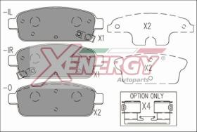 AP XENERGY X41166 - PASTILLAS CHEVROLET AVEO 1.4. CRUZE (J300) 1.4. 1.6. 1.7 D.