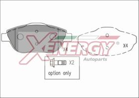 AP XENERGY X41167 - PASTILLAS CITROEN C3 II 1.0. 1.1. 1.2. 1.4. 1.6. C3 PICASSO