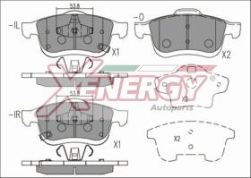 AP XENERGY X41172 - PASTILLAS FIAT 500L 1.4. 1.4 LPG. 1.6 D MULTIJET ANT