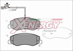 AP XENERGY X41180 - PASTILLAS NISSAN NV400 2.3 DCI POST