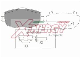 AP XENERGY X41196 - PASTILLAS NUOVA LANCIA YPSILON1.2-1.4 16V1.3