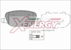 AP XENERGY X41199 - PASTILLAS ALFA 159 1.9 JTS POST.