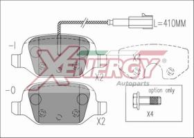 AP XENERGY X41201 - PASTILLAS FIAT 500C/ FIAT ABARTH 500 TRIBUTO FERRARI 2010->