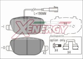 AP XENERGY X41203 - PASTILLAS ALFA ROMEO GIULIETTA 1.8 TBI 05/10->  WVA 23760/24