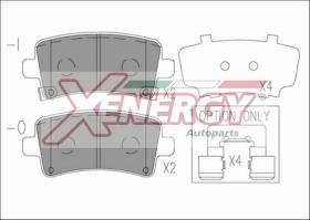 AP XENERGY X41208 - PASTILLAS OPEL/ VAUXHALL INSIGNIA REAR 07/08->  WVA 24421/24