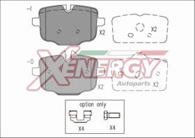 AP XENERGY X41209 - PASTILLAS BMW 5 (F10) 535I. 550I. 525D. 530D 03/10-> REAR WV