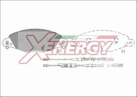 AP XENERGY X41212 - PASTILLAS CITROEN C5 2.2 3.0