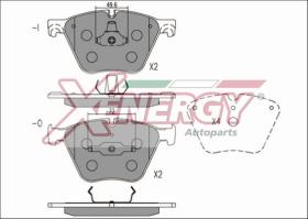 AP XENERGY X41217 - PASTILLAS BMW X6 (E71) 5.0I 05/08-> FRONT