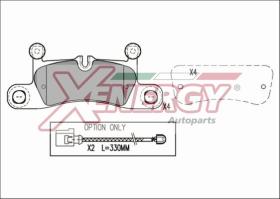 AP XENERGY X41218 - PASTILLAS PORSCHE CAYENNE/ VOLKSWAGEN TOUAREG (7P5) 04/10->