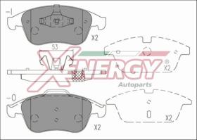 AP XENERGY X41219 - PASTILLAS RENAULT LAGUNA III 10/07-> FRONT 17" WHEELS