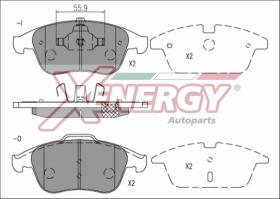 AP XENERGY X41223 - PASTILLAS RENAULT MEGANE III/ MEGANE COUPÉ III 16" FRONT 08-