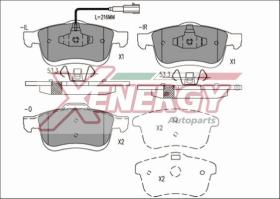 AP XENERGY X41224 - PASTILLAS LANCIA DELTA III 1.9 JTD. 2.0 JTD FRONT 09/08->