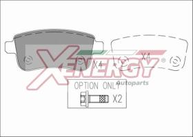 AP XENERGY X41225 - PASTILLAS RENAULT MEGANE III / MEGANE COUPÉ III ALL MODELS R