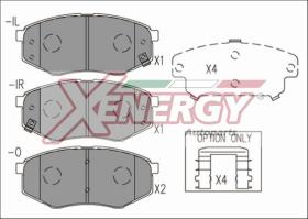 AP XENERGY X41228 - PASTILLAS HYUNDAI IX 20 11/10-> FRONT