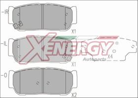 AP XENERGY X41233 - PASTILLAS SSANGYONG RODIUS 2.7 XDI. 2.7 XDI 4WD. REXTON 2.7