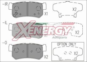 AP XENERGY X41235 - PASTILLAS DAEWOO-SSANGYONG REXTON. KORANDO. MUSSO KYRON REAR