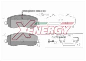 AP XENERGY X41237 - PASTILLAS FIAT ULYSSE/PHEDRA 2008-> FRONT