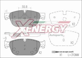 AP XENERGY X41238 - PASTILLAS PEUGEOT 407-308 RCZ/ CITROEN C6/C5 09-> FRONT