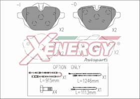 AP XENERGY X41242 - PASTILLAS BMW 5 (F10) / Z4 (E89) 3.5I 05/09->