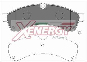 AP XENERGY X41250 - PASTILLAS IVECO DAILY III 60C/65C ALL MODELS 05/06-> REAR