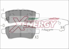 AP XENERGY X41252 - PASTILLAS NISSAN. NAVARA. PATHFINDER REAR