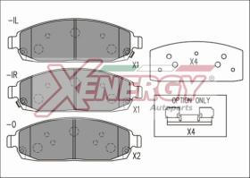 AP XENERGY X41253 - PASTILLAS JEEP GRAND CHEROKEE III/ COMMANDER 06/05-> FRONT