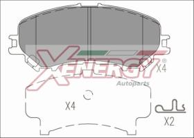 AP XENERGY X41276 - PASTILLAS NISSAN XTRAIL-KADJAR