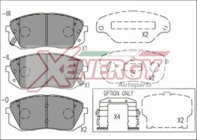 AP XENERGY X41284 - PASTILLAS HYUNDAI I40, TUCSON-KIA SPORTAGE