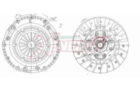 AP XENERGY VKVWB20 - KIT EMBRAGUE VW FOX, POLO 1.4 TDI -SKODA FABIA KIT 3 PZ