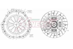 AP XENERGY VKFTB001118 - KIT EMBRAGUE FIAT 500-PANDA 1.3 MJT KIT 3 PZ