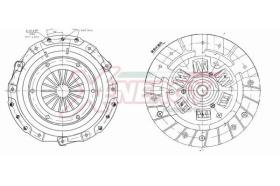 AP XENERGY VKFTA800726 - KIT EMBRAGUE FIAT PANDA(169) PUNTO LA YPSILON 1.2 8V KIT 3 P