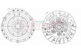 AP XENERGY VKVTA800301 - KIT EMBRAGUE PEUGEOT 106-205-309 KIT 3 PZ