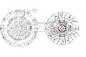 AP XENERGY VKFTB15X - KIT EMBRAGUE FIAT PUNTO 1.7 TD KIT 3 PZ